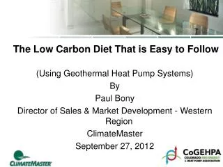 The Low Carbon Diet That is Easy to Follow