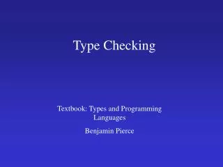 Type Checking