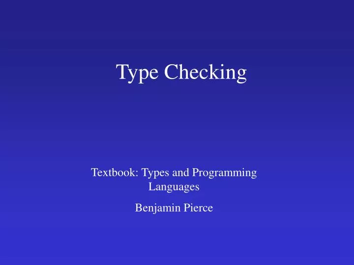 type checking