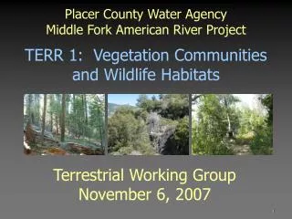 Placer County Water Agency Middle Fork American River Project