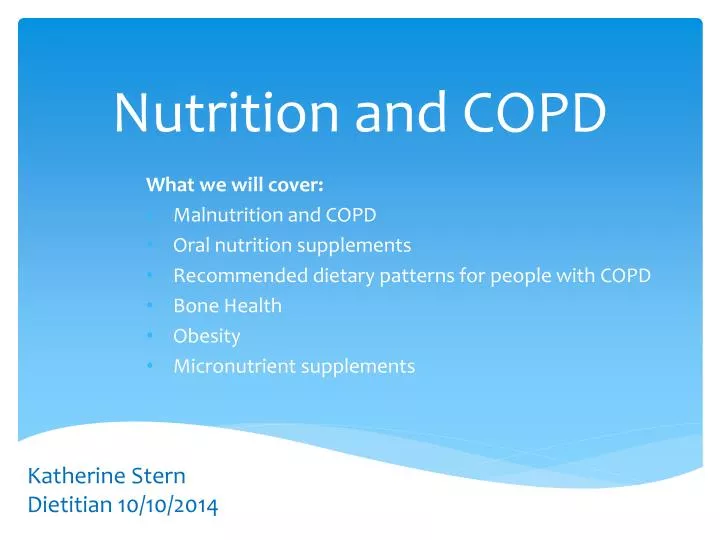 nutrition and copd