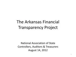 The Arkansas Transparency Project