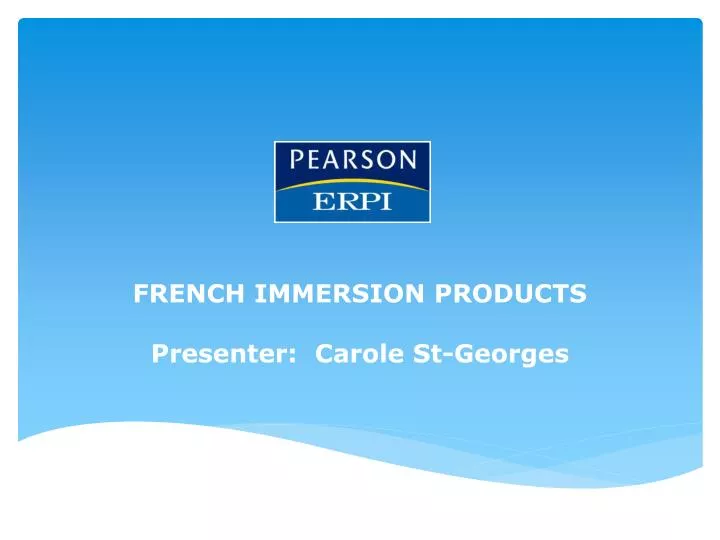 french immersion products presenter carole st georges