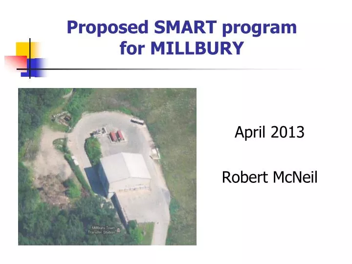 proposed smart program for millbury