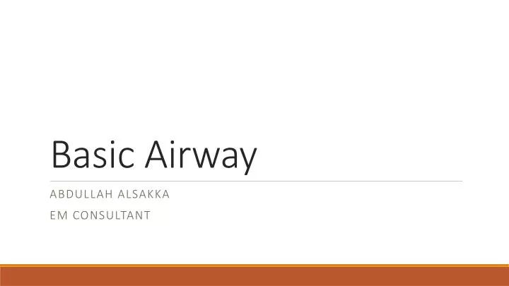 basic airway
