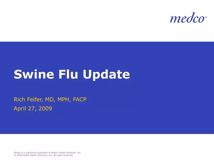 swine flu update