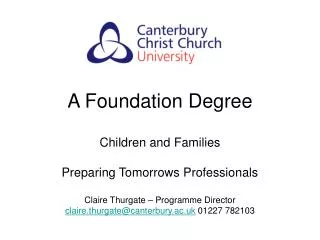 A Foundation Degree