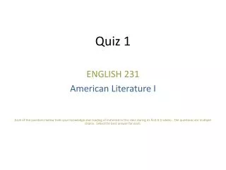 Quiz 1