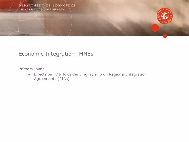 economic integration mnes