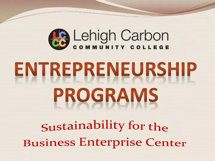 entrepreneurship programs