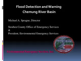 Flood Detection and Warning Chemung River Basin