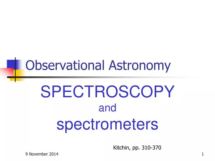 observational astronomy