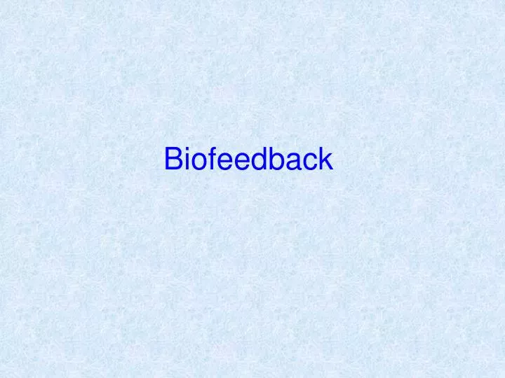 biofeedback
