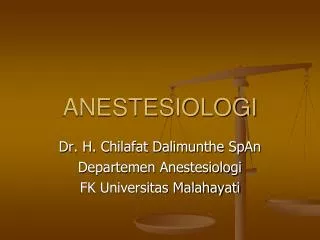anestesiologi