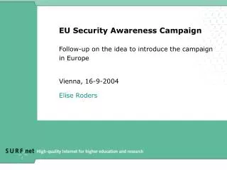 EU Security Awareness Campaign