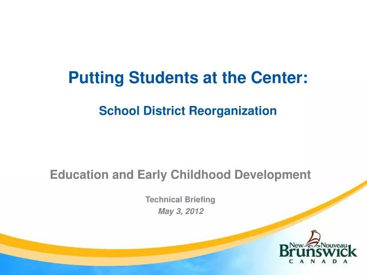 putting students at the center school district reorganization