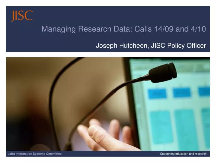 managing research data calls 14 09 and 4 10