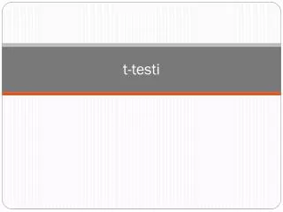 t testi