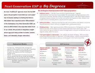 Next Generation ESP @ 89 Degrees