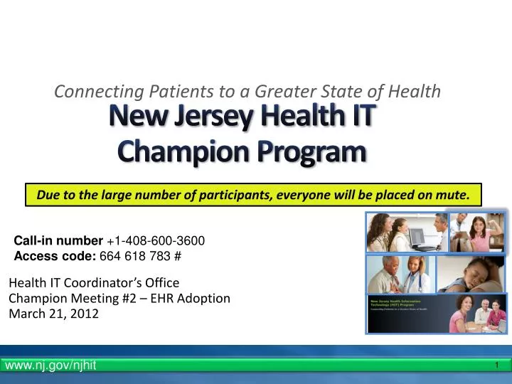 new jersey health it champion program