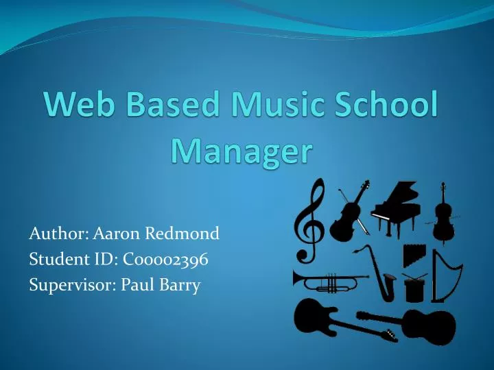 web based music school manager