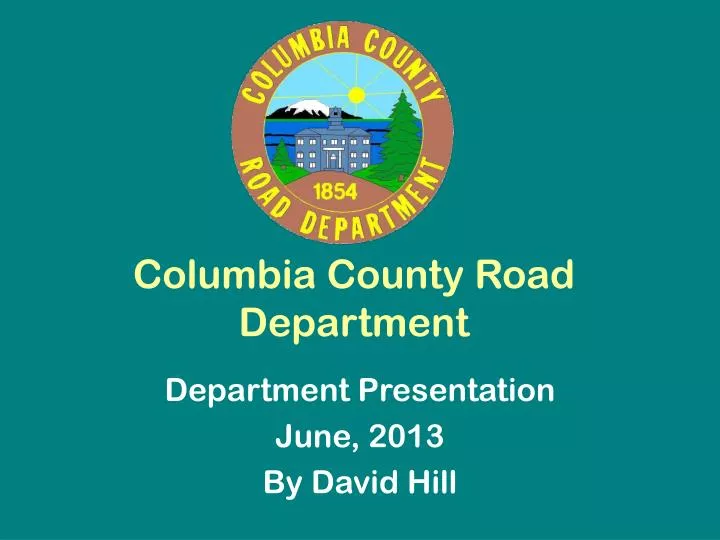 columbia county road department
