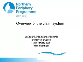 Overview of the claim system