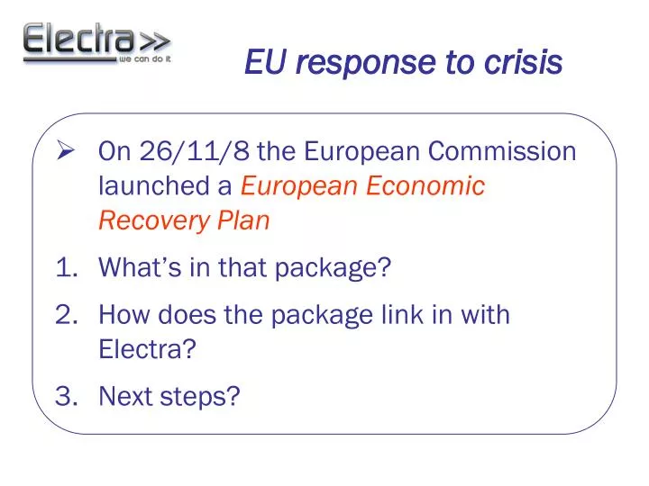 eu response to crisis