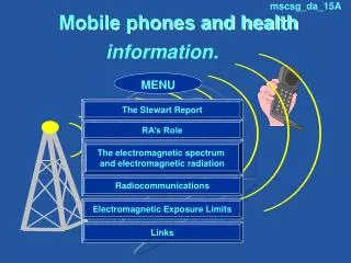 Mobile phones and health