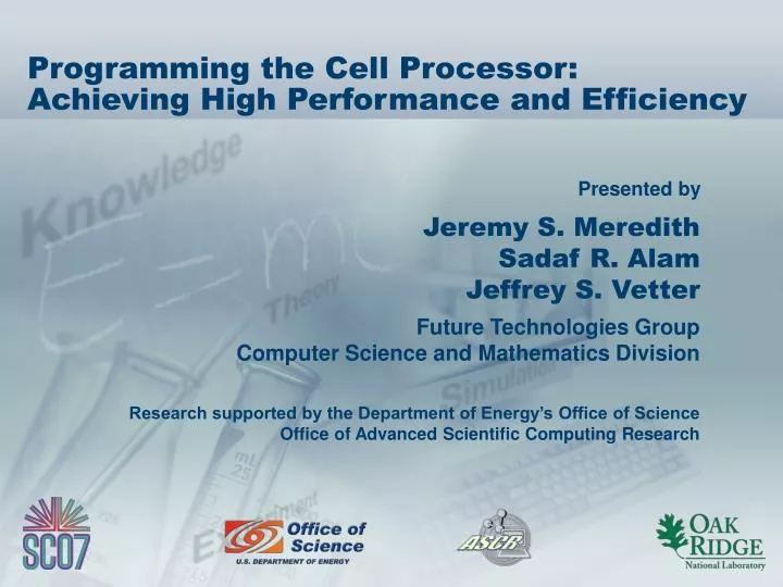 programming the cell processor achieving high performance and efficiency