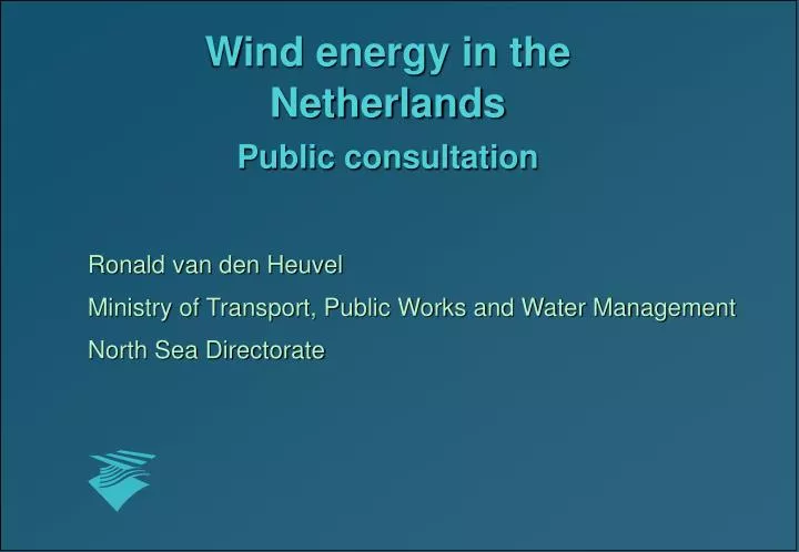 wind energy in the netherlands public consultation