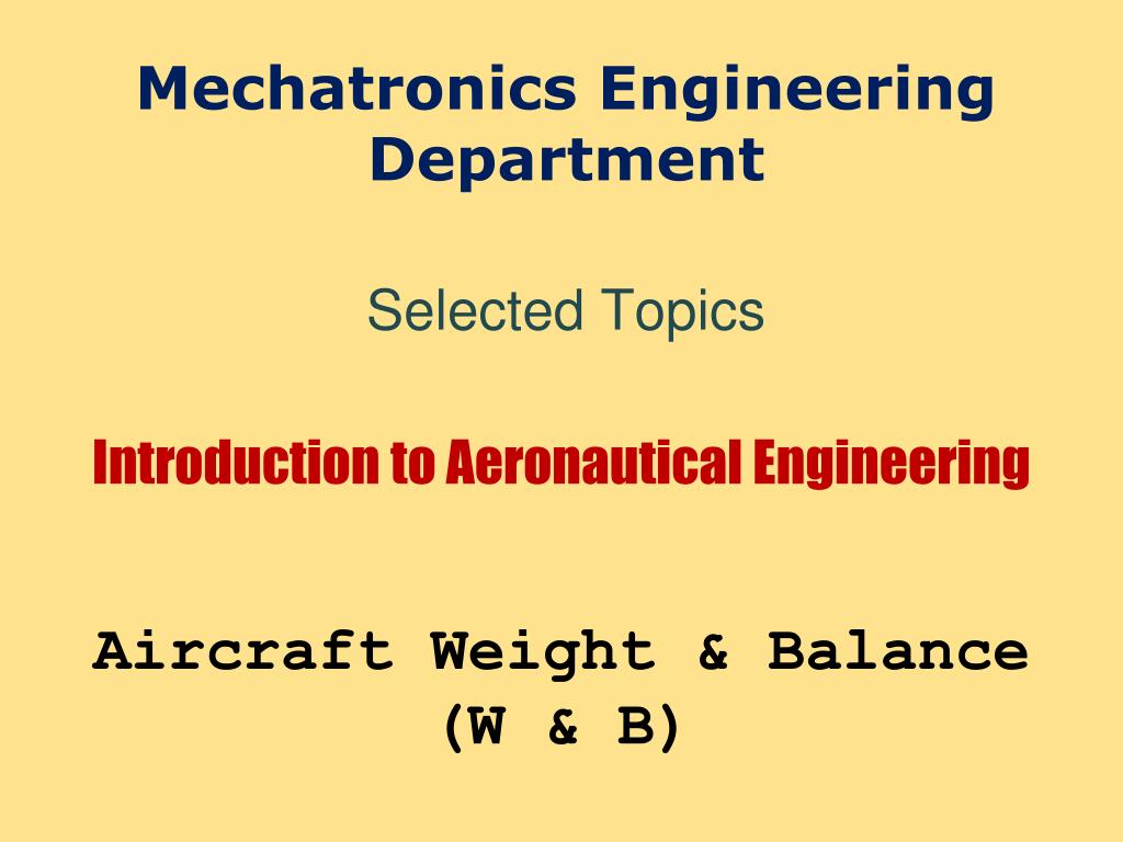 PPT - Introduction to Aeronautical Engineering PowerPoint Presentation ...