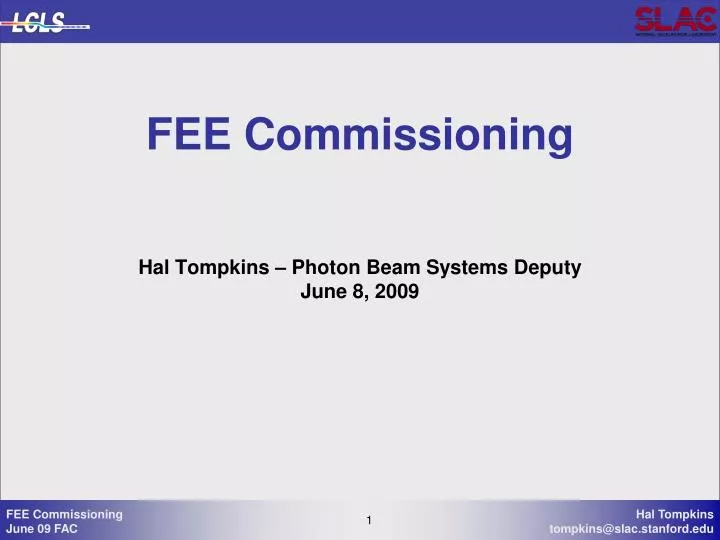 fee commissioning