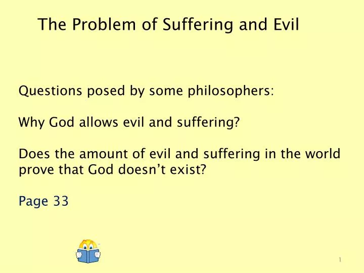 the problem of suffering and evil