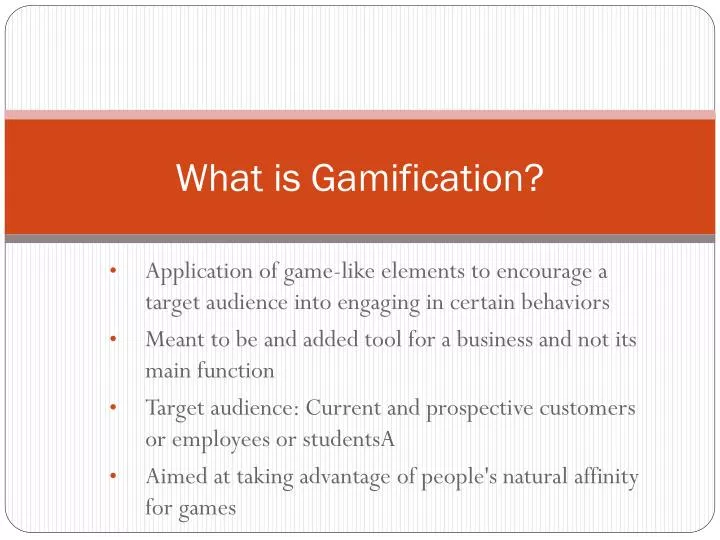 what is gamification