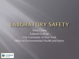 Laboratory safety