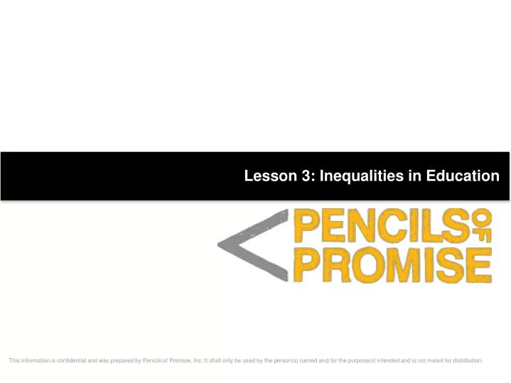 lesson 3 inequalities in education