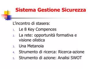 sistema gestione sicurezza