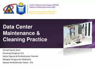 Data Center Maintenance &amp; Cleaning Practice