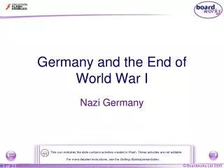 Germany and the End of World War I