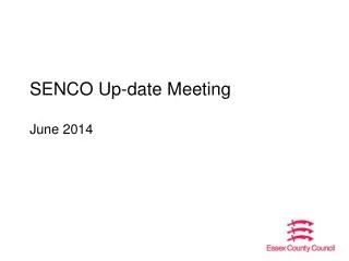 SENCO Up-date Meeting