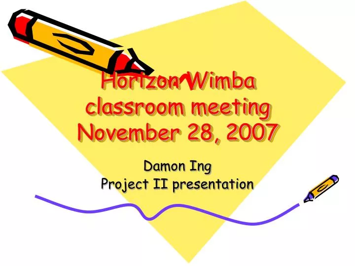 horizon wimba classroom meeting november 28 2007