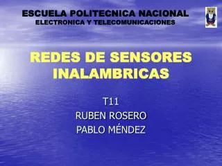 redes de sensores inalambricas