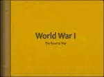 World War I - slide 1