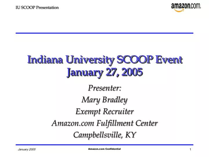 indiana university scoop event january 27 2005