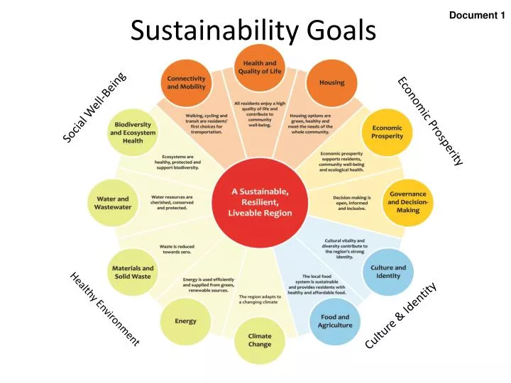 sustainability goals