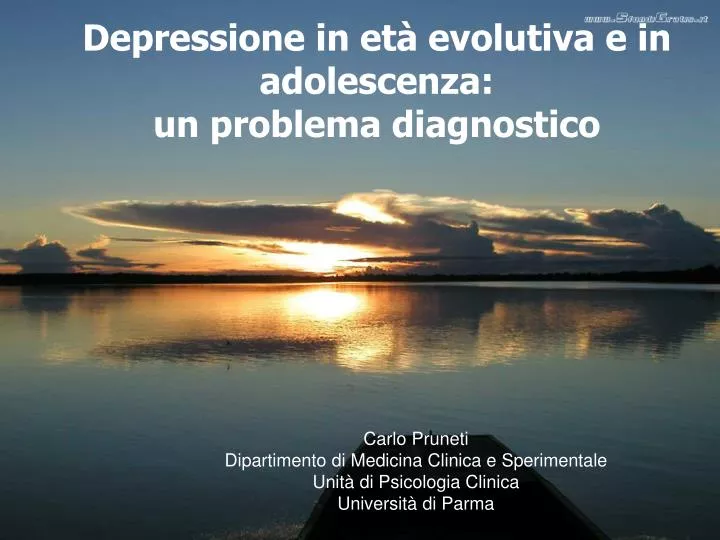 depressione in et evolutiva e in adolescenza un problema diagnostico