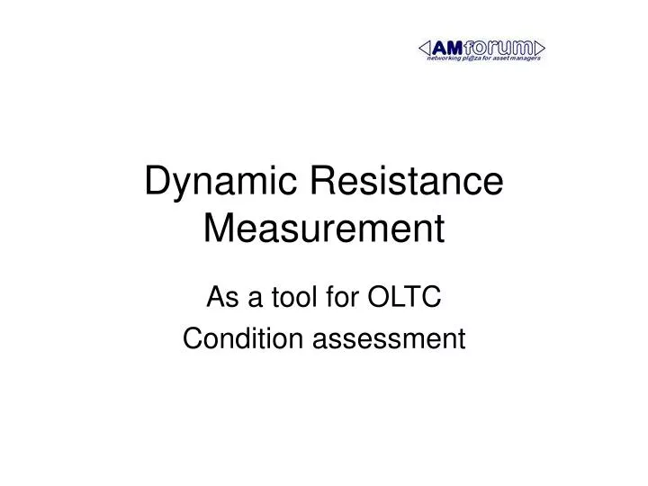 dynamic resistance measurement