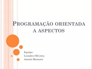 programa o orientada a aspectos
