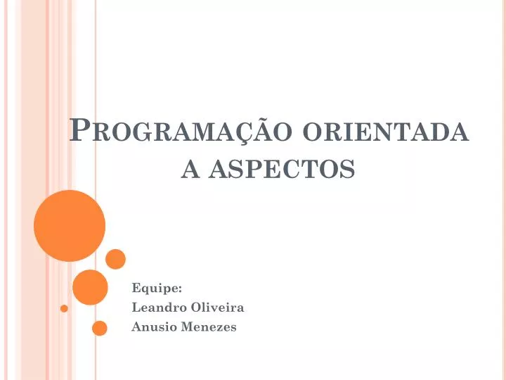 programa o orientada a aspectos